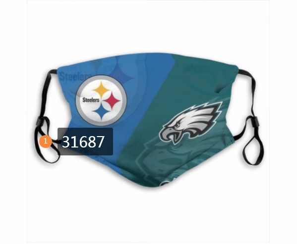2020 NFL Pittsburgh Steelers 26032 Dust mask with filter